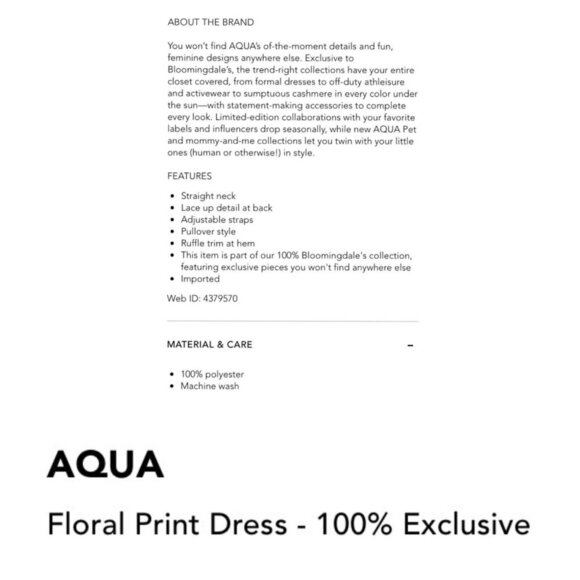 Aqua Womens Size S Floral Print Mini Trapeze Swing Sleeveless Dress NWT - Picture 3 of 14